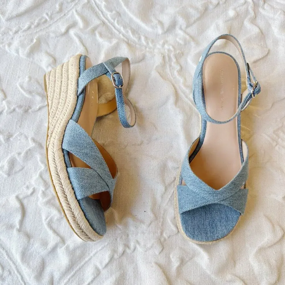 Stuart Weitzman Miami Espadrille Sandal Size 7.5 New